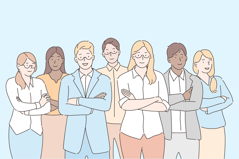 A group of coworkers.
